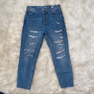 FREE PEOPLE HIGH WAISTED JEANS
